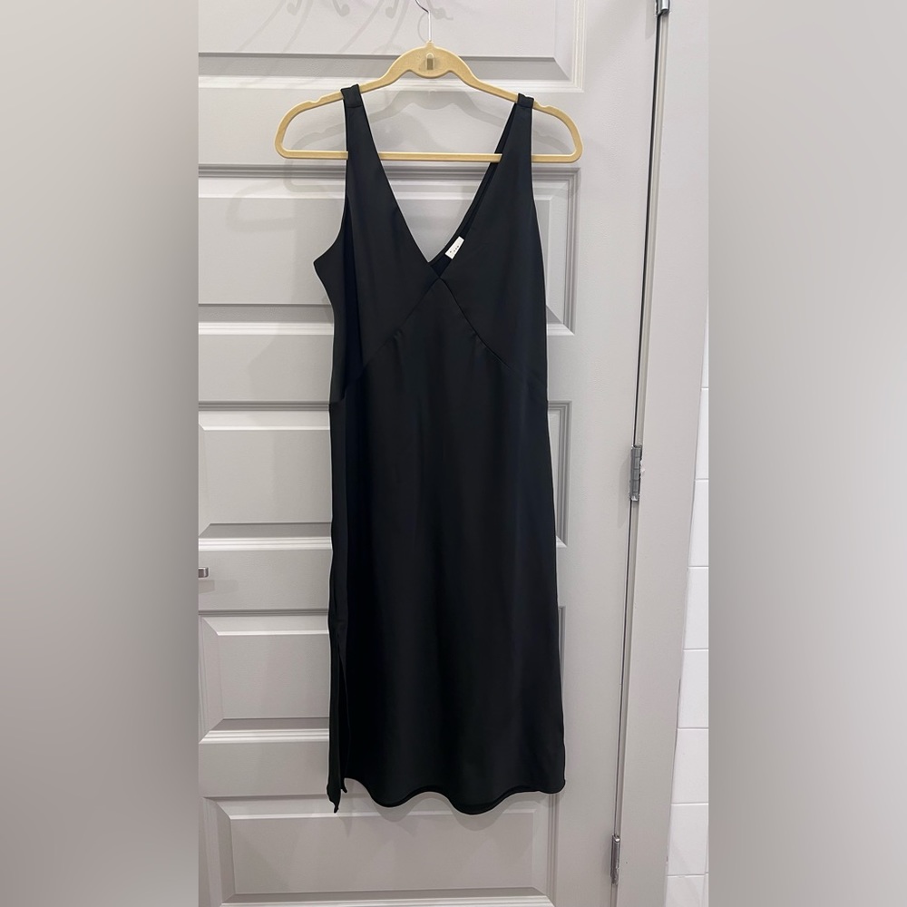 Black slip dress